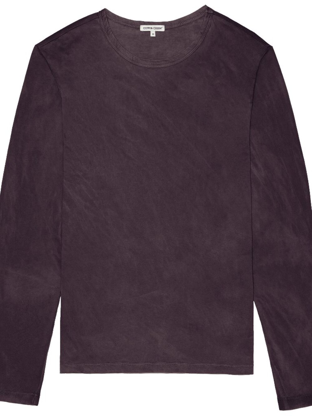 NWT Cotton Citizen Men's Eggplant L/S Supima Cotton T-Shirt